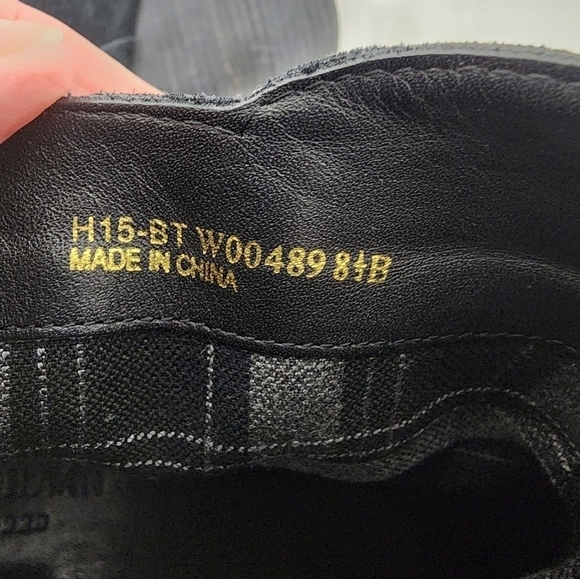 COLE HAAN MINNA BLACK SUEDE SIDE ZIP MINNA ANKLE BOOTIE SIZE 8.5 - Picture 14 of 16